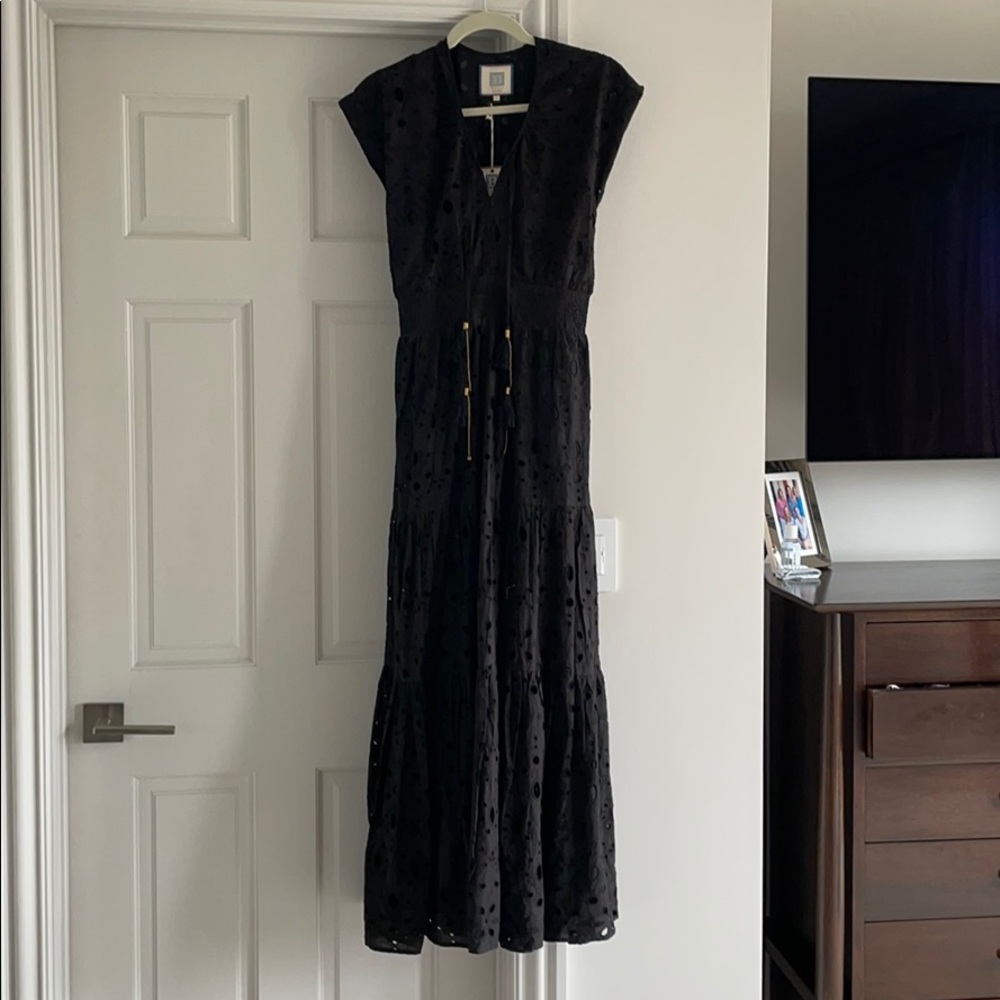 Alicia Bell Madison Maxi black eyelet